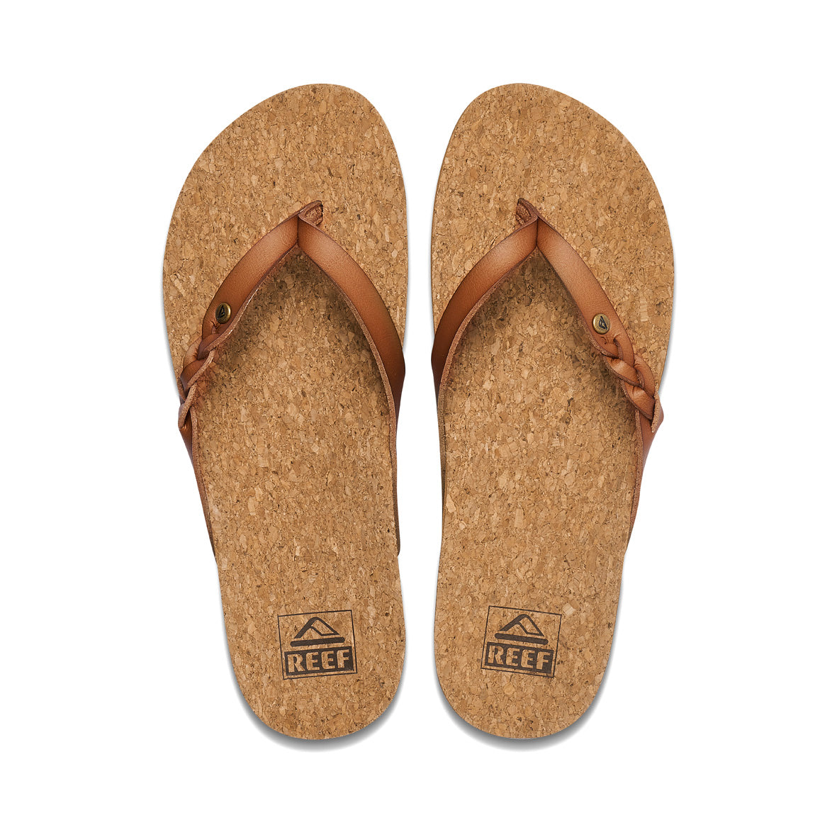 Womens Cushion Court Twist - Coffee | WOMENS SANDALS | REEF