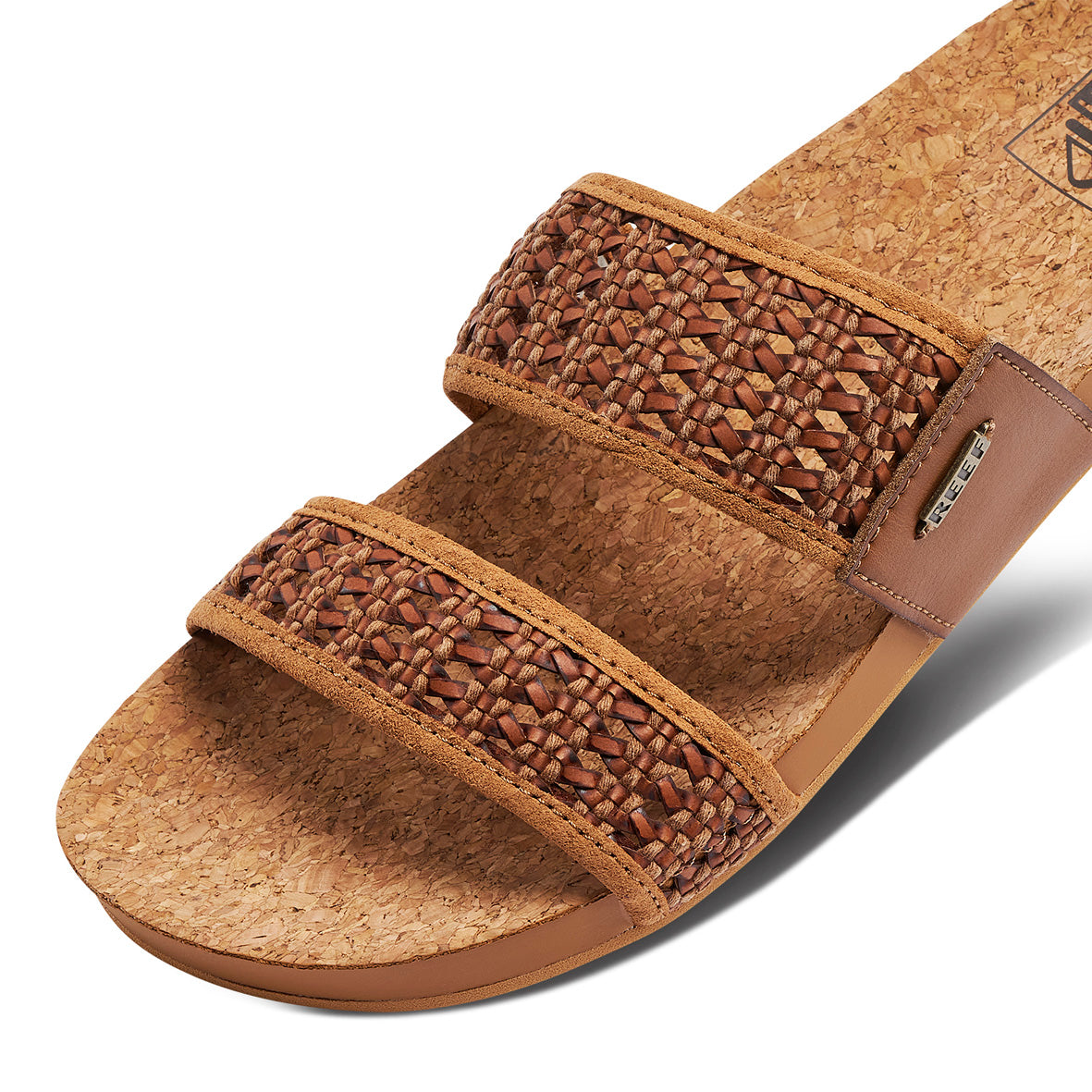 Womens Woven Vista - Brunette | WOMENS SLIDES | REEF