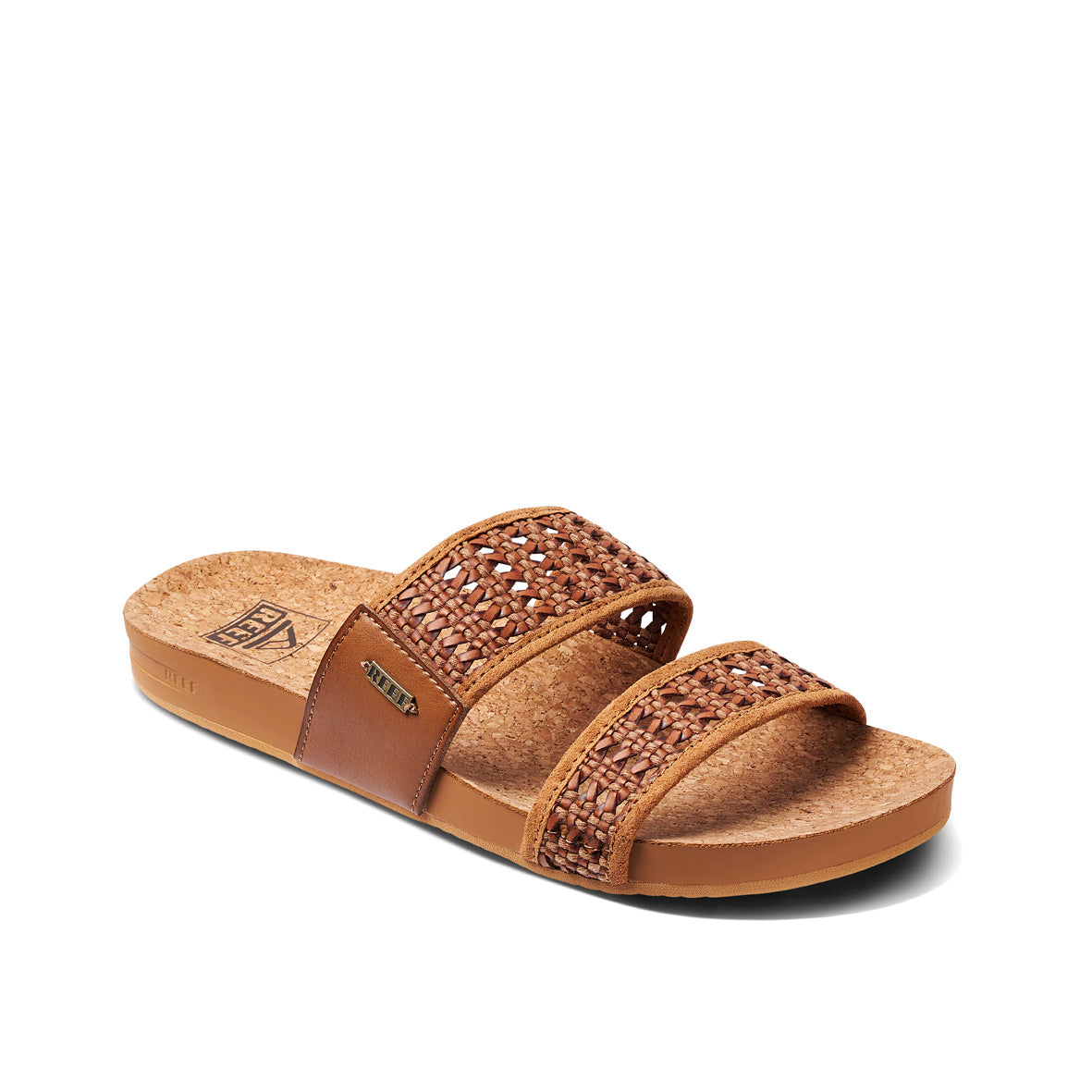 Womens Woven Vista - Brunette | WOMENS SLIDES | REEF