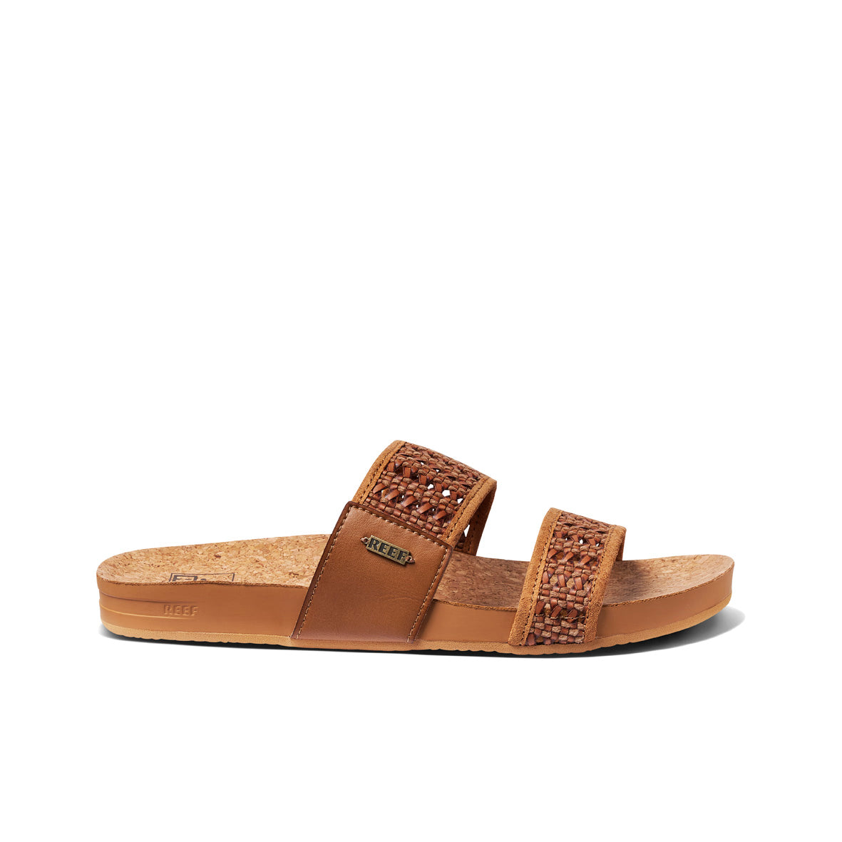 Womens Woven Vista - Brunette | WOMENS SLIDES | REEF