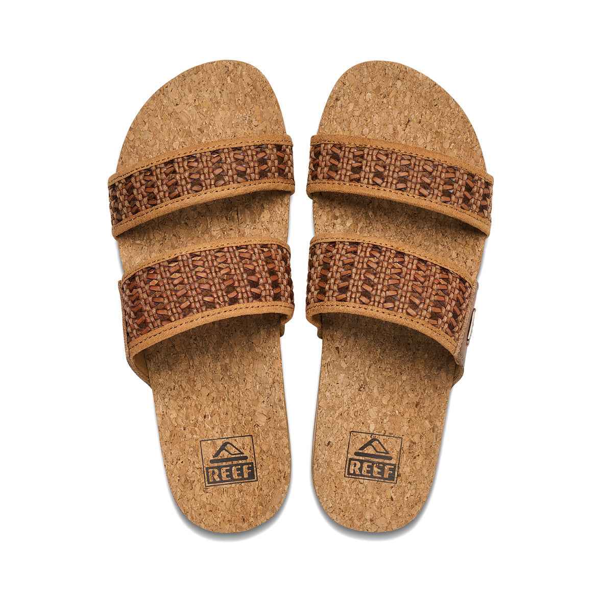 Womens Woven Vista - Brunette | WOMENS SLIDES | REEF