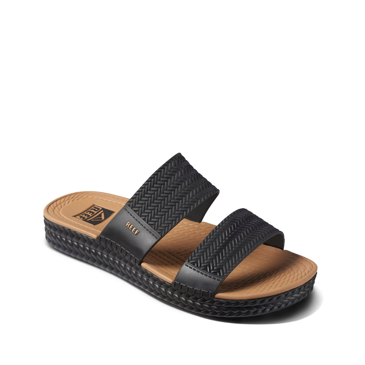 Womens Water Vista Slide - Black/Tan | WOMENS SLIDES | REEF