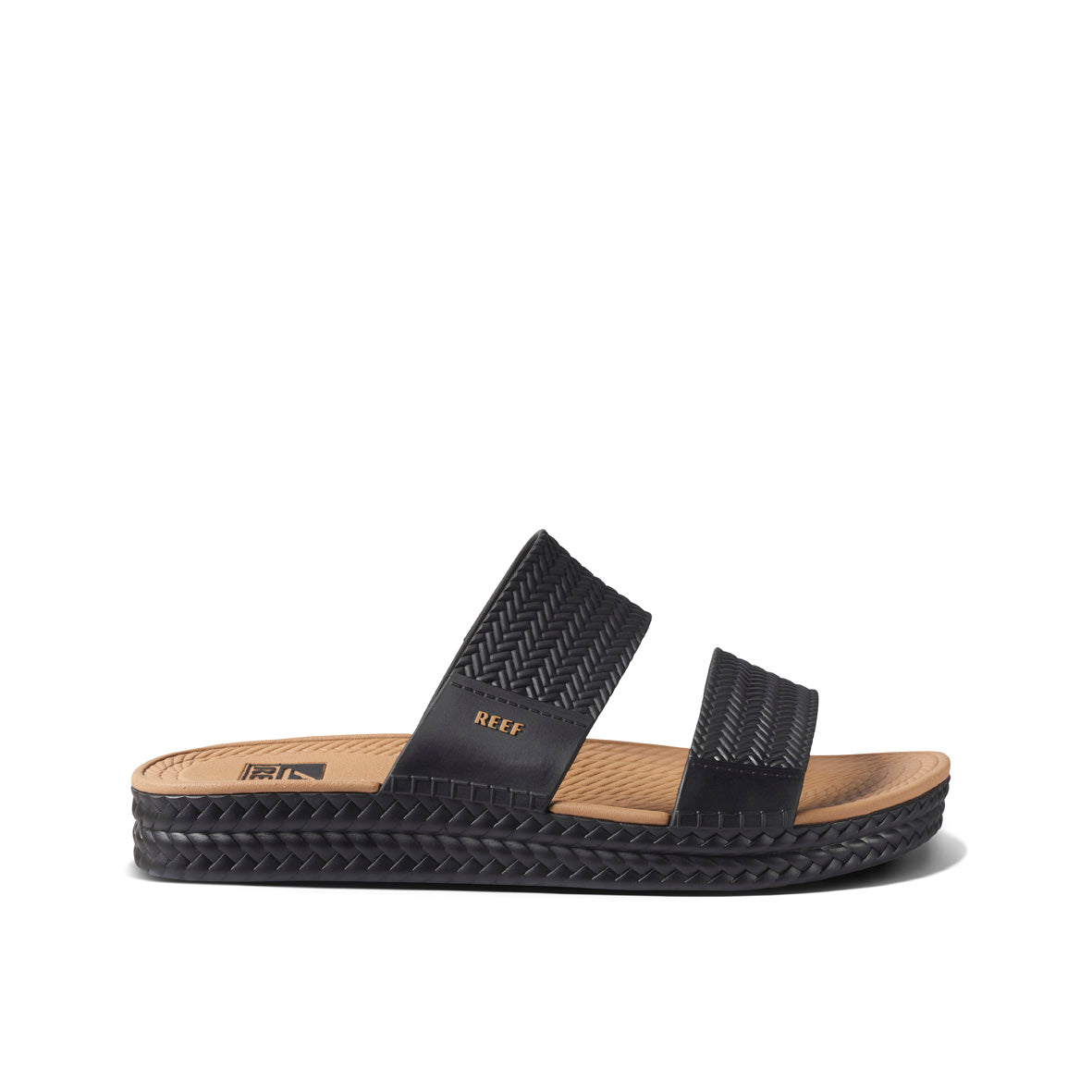 Womens Water Vista Slide - Black/Tan | WOMENS SLIDES | REEF