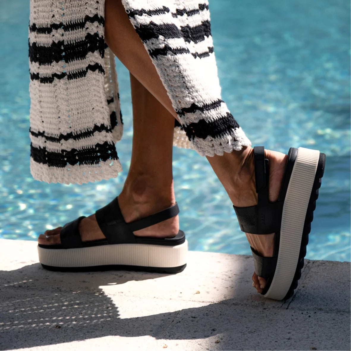 Womens Water Vista Higher - Black Vintage | WOMENS SLIDES | REEF