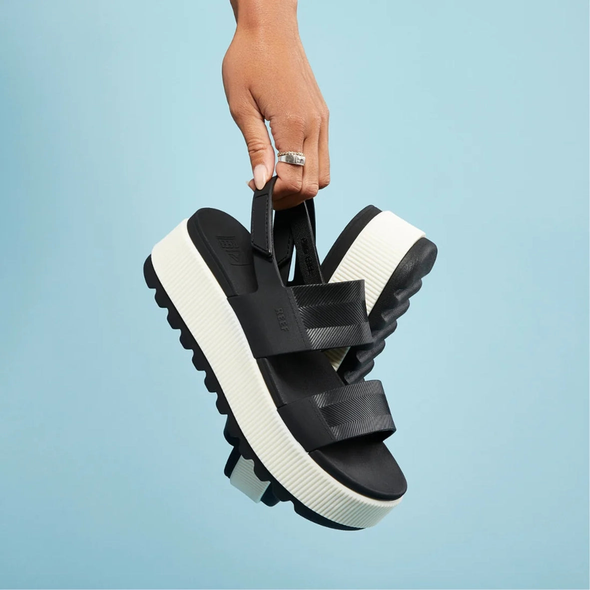 Womens Water Vista Higher - Black Vintage | WOMENS SLIDES | REEF
