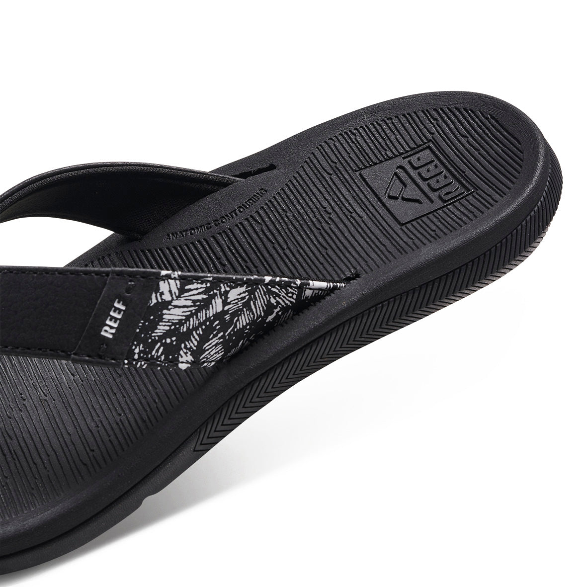 Womens Santa Ana - Black / White | WOMENS SANDALS | REEF
