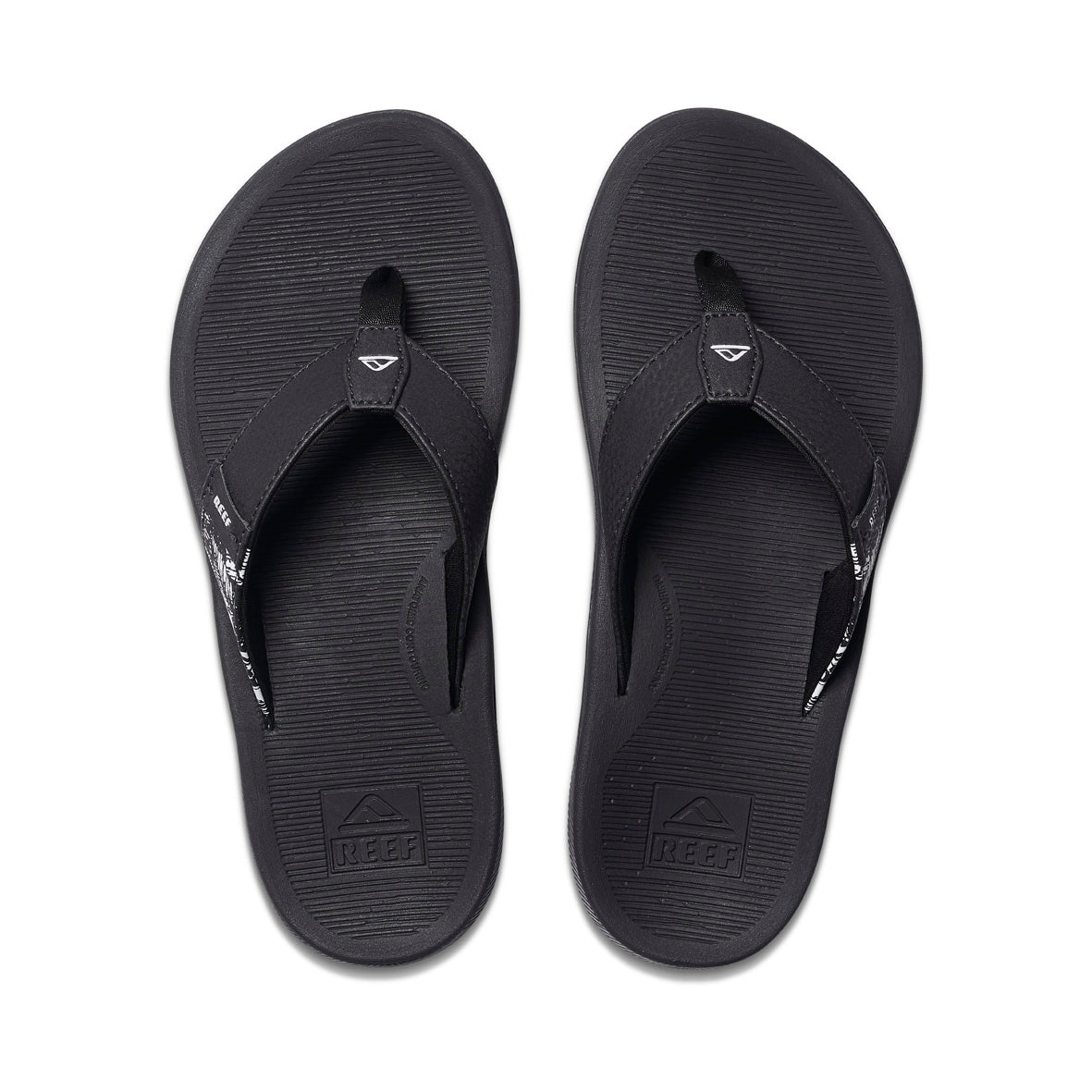 Womens Santa Ana - Black / White | WOMENS SANDALS | REEF