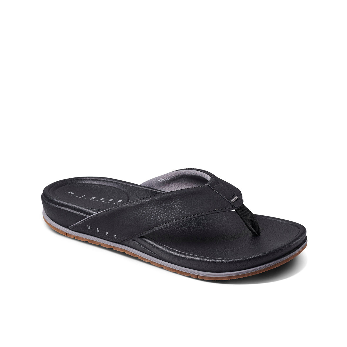 Mens Cushion Bonzer - Black / Gum | MENS SANDALS | REEF