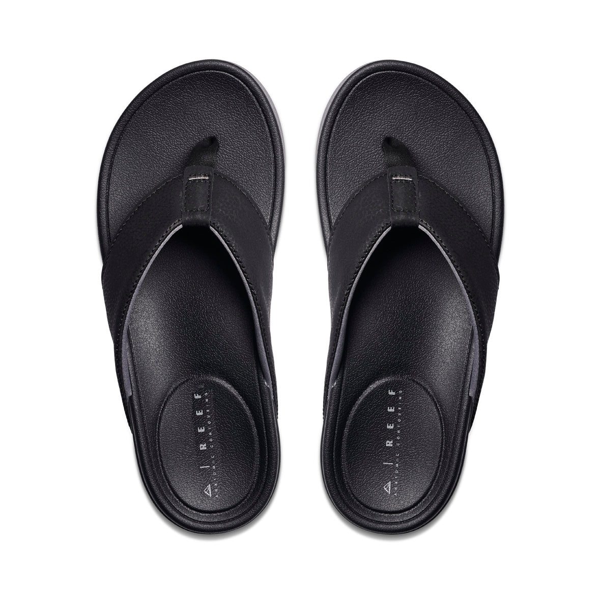 Mens Cushion Bonzer - Black / Gum | MENS SANDALS | REEF