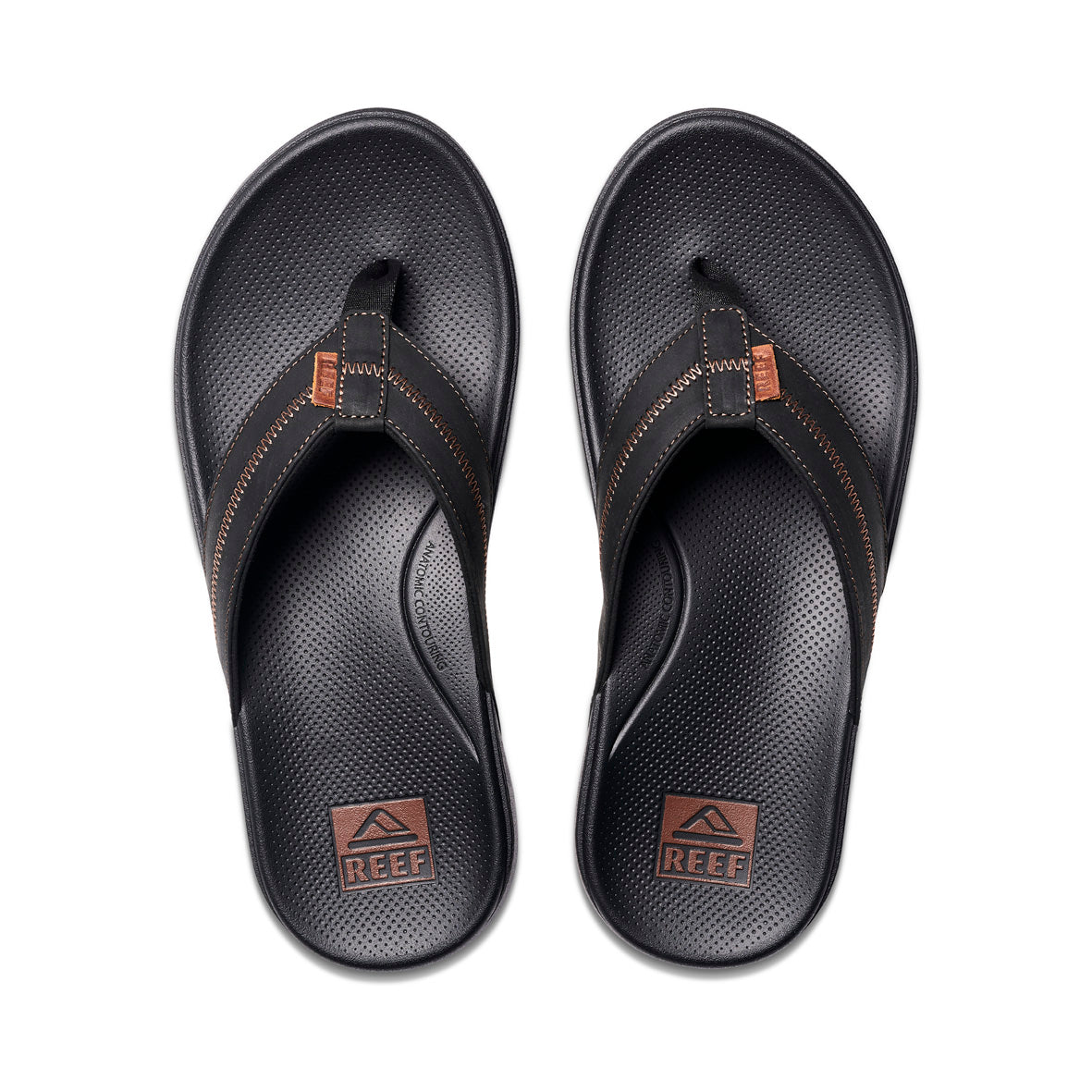 Mens Cushion Phantom 2.0 Le - Black/Coffee | MENS SANDALS | REEF