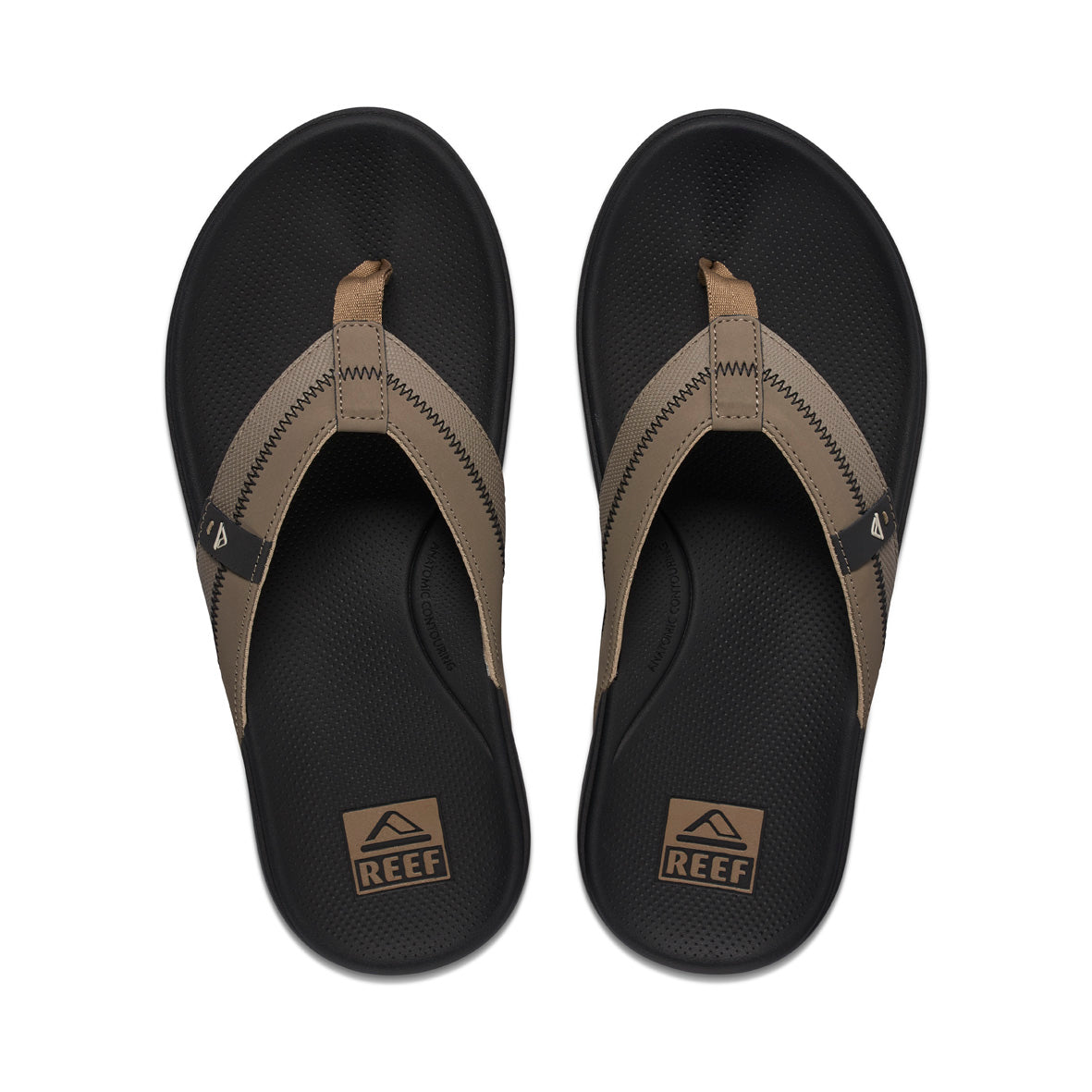 Mens Mens Cushion Phantom 2.0 - Fossil / Raven | MENS SANDALS | REEF