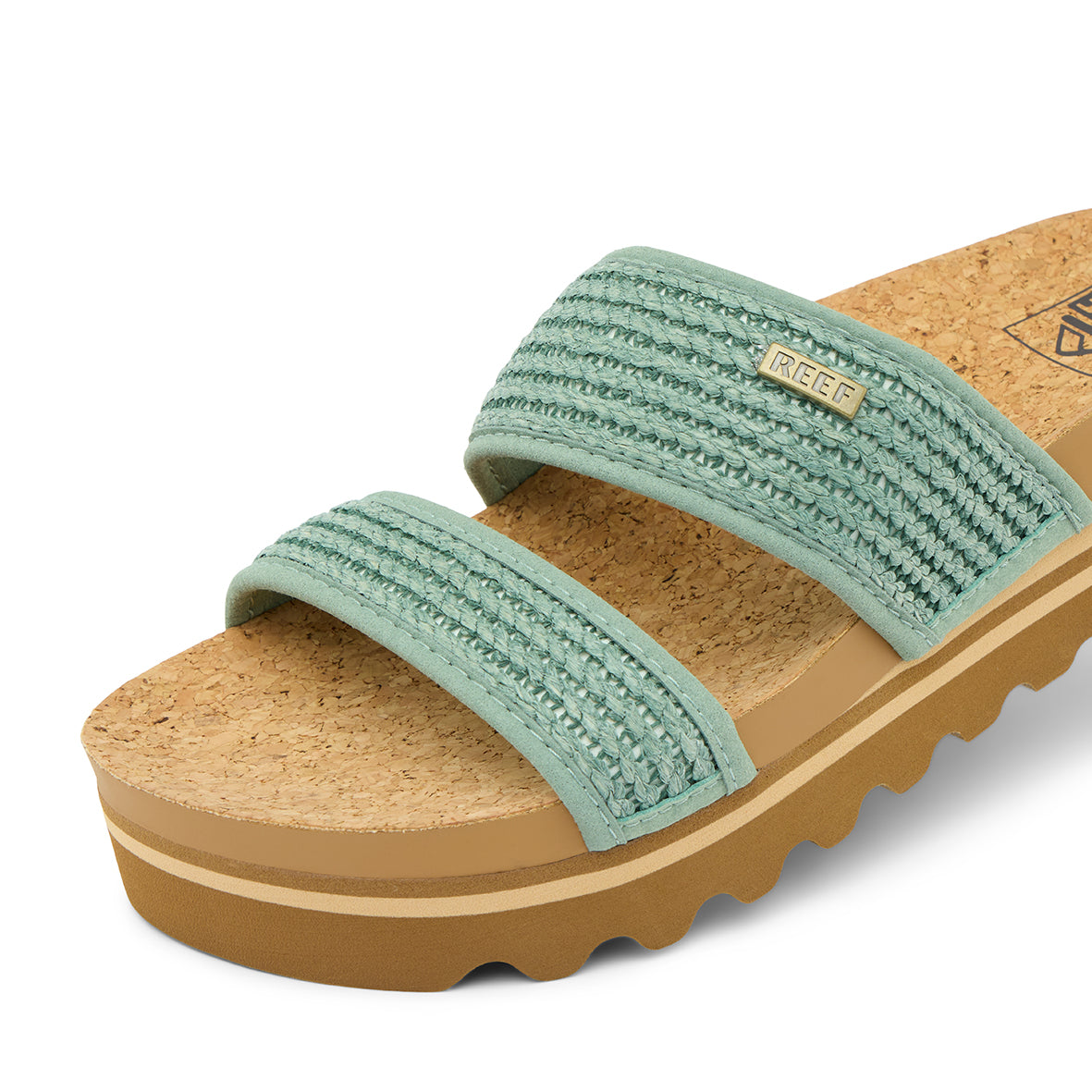 Womens Cushion Vista Hi - Frosty Raffia | WOMENS SLIDES | REEF