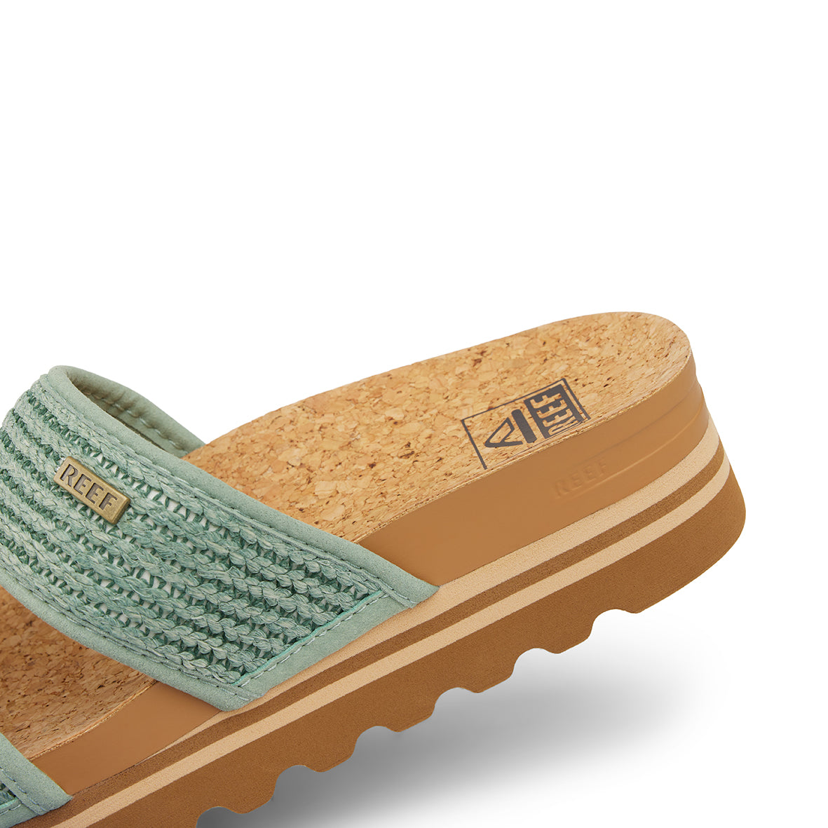 Womens Cushion Vista Hi - Frosty Raffia | WOMENS SLIDES | REEF