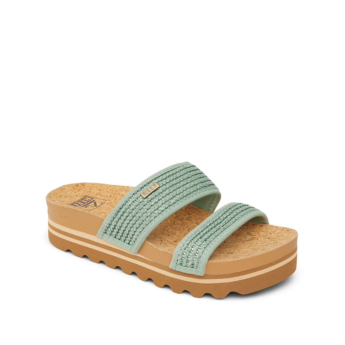 Womens Cushion Vista Hi - Frosty Raffia | WOMENS SLIDES | REEF