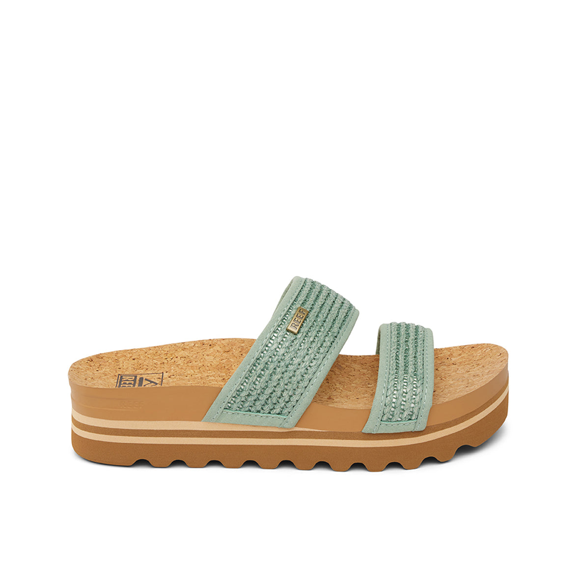 Womens Cushion Vista Hi - Frosty Raffia | WOMENS SLIDES | REEF
