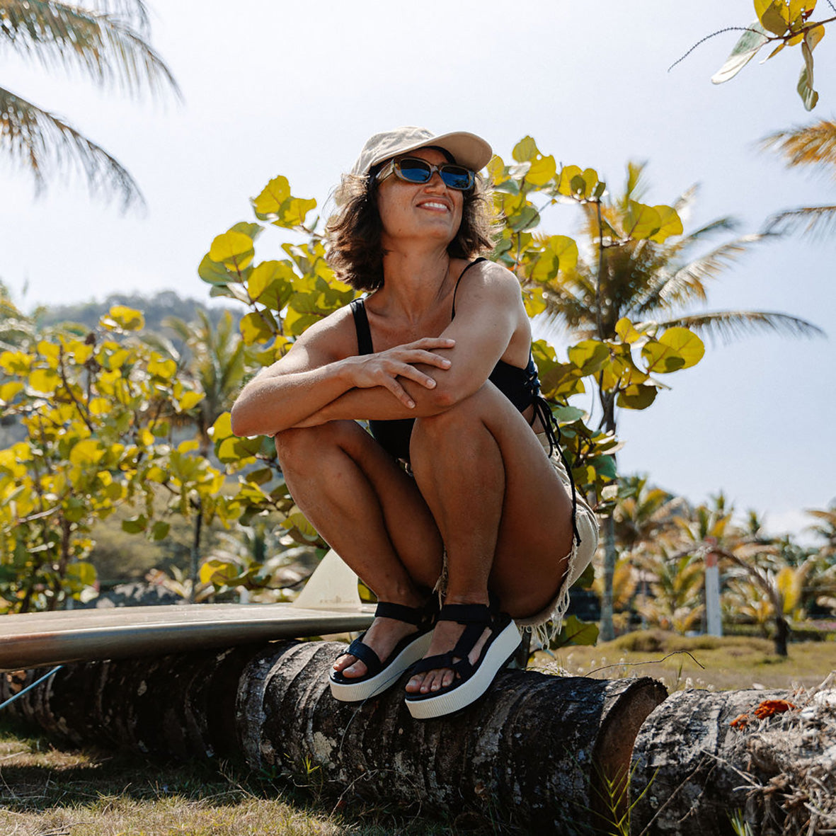 Womens Rem Higher - Black | WOMENS SLIDES | REEF