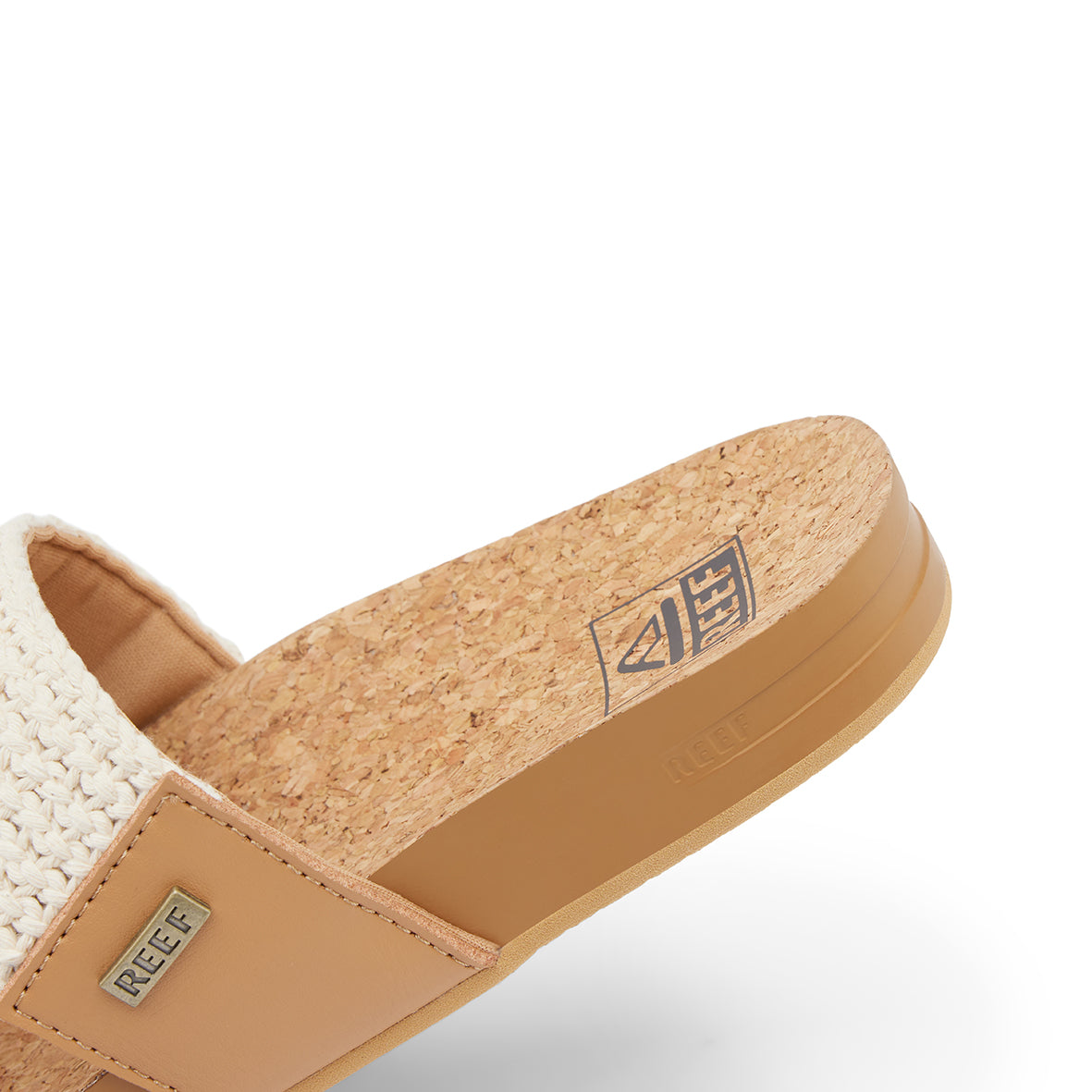 Womens Cushion Vista Duo - Natural Crochet Textile | WOMENS SLIDES | REEF