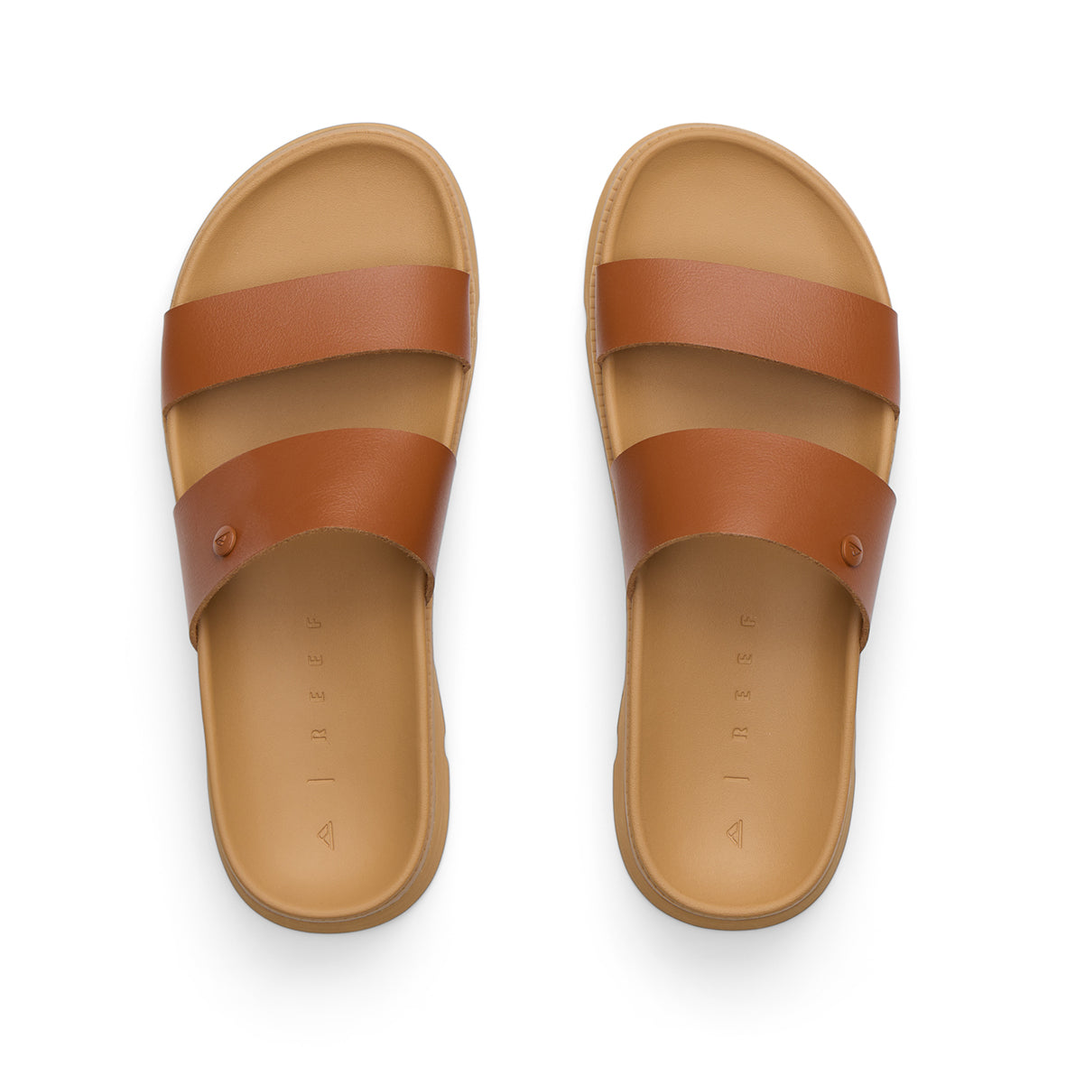 Womens Vista Luxe Thea - Leather Brown | WOMENS SLIDES | REEF