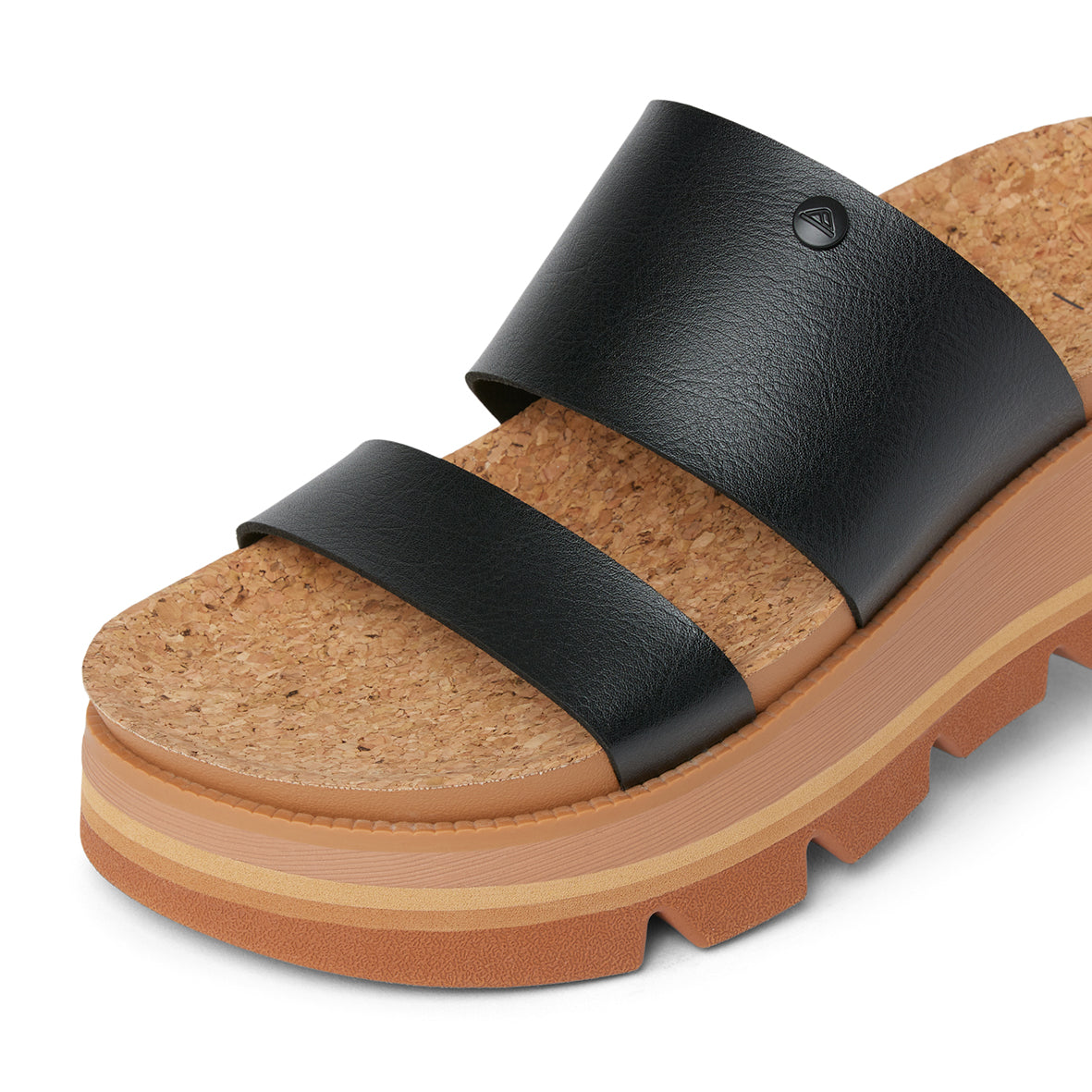 Womens Vista Luxe Siaa - Black / Tan | WOMENS SLIDES | REEF