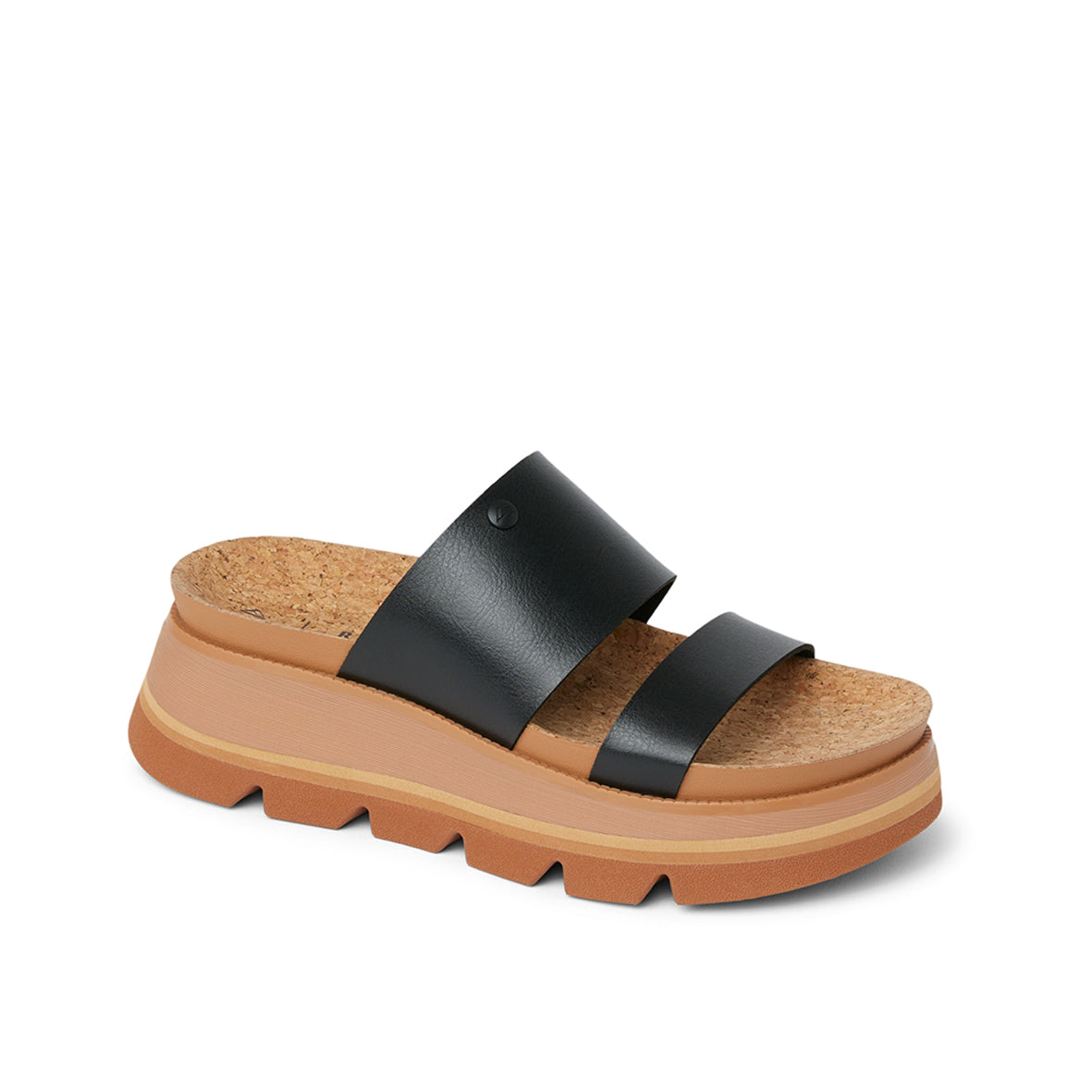 Womens Vista Luxe Siaa - Black / Tan | WOMENS SLIDES | REEF