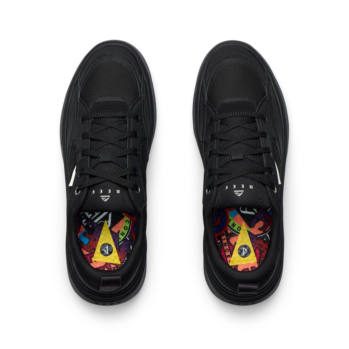 Mens Fanning Shoe - Black / Silver | SHOES | REEF