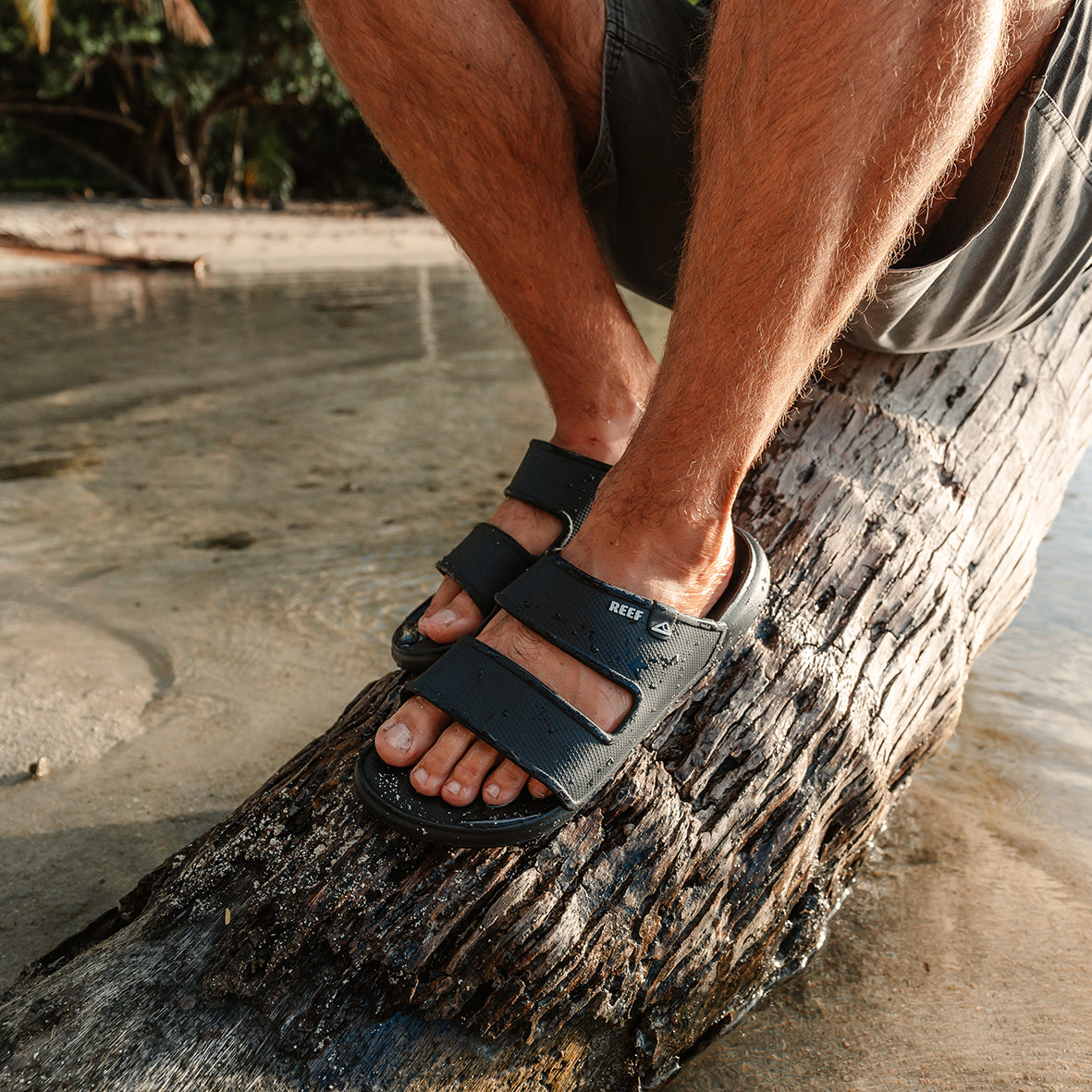 Mens Oasis Double Up-Black | MENS SANDALS | REEF