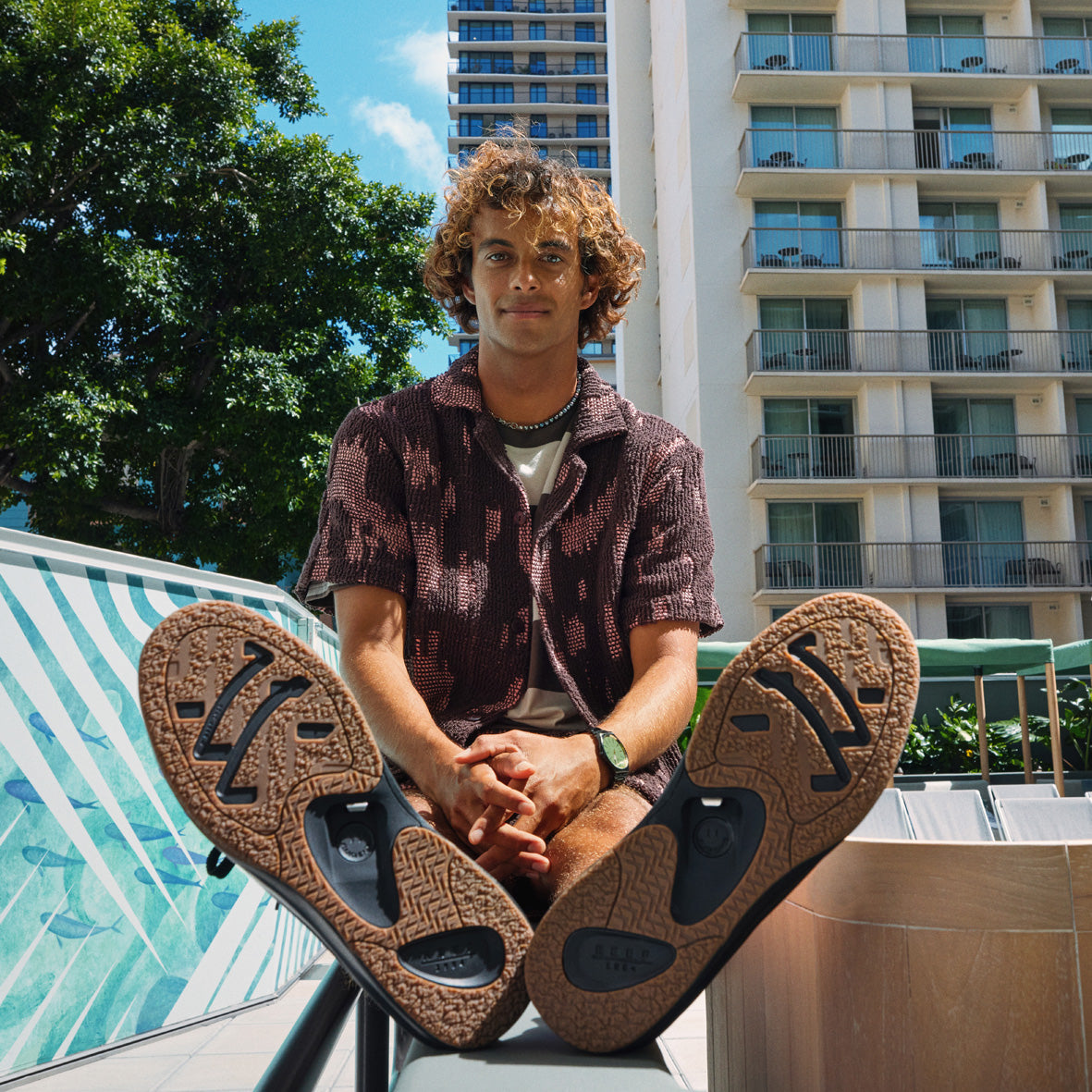 Mens Fanning Shoe - Black / Silver | SHOES | REEF