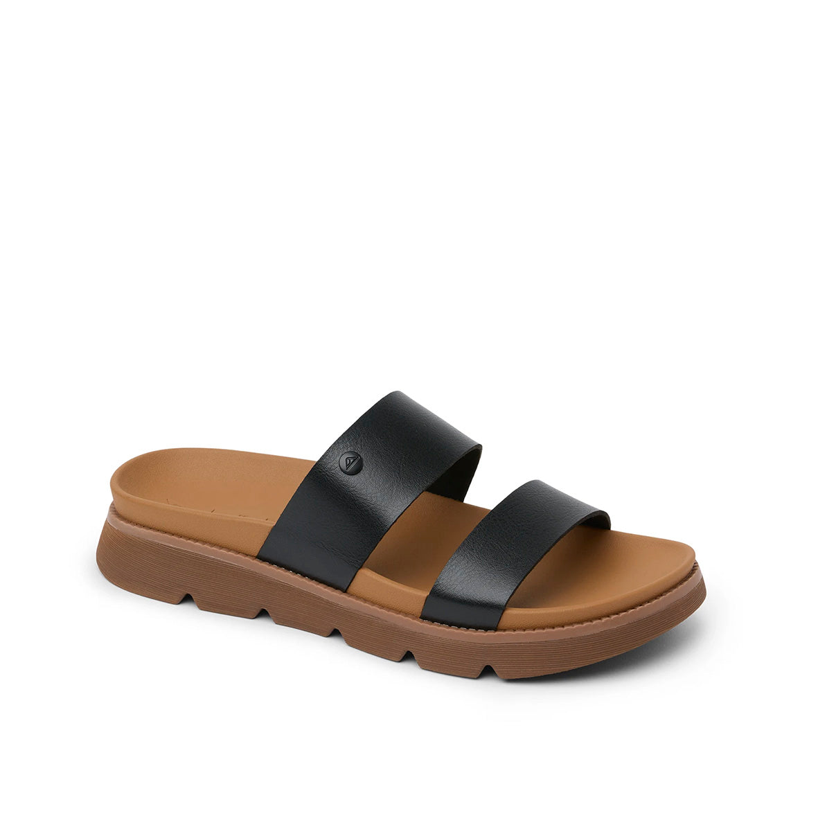 Womens Vista Luxe Thea - Black / Tan | WOMENS SLIDES | REEF