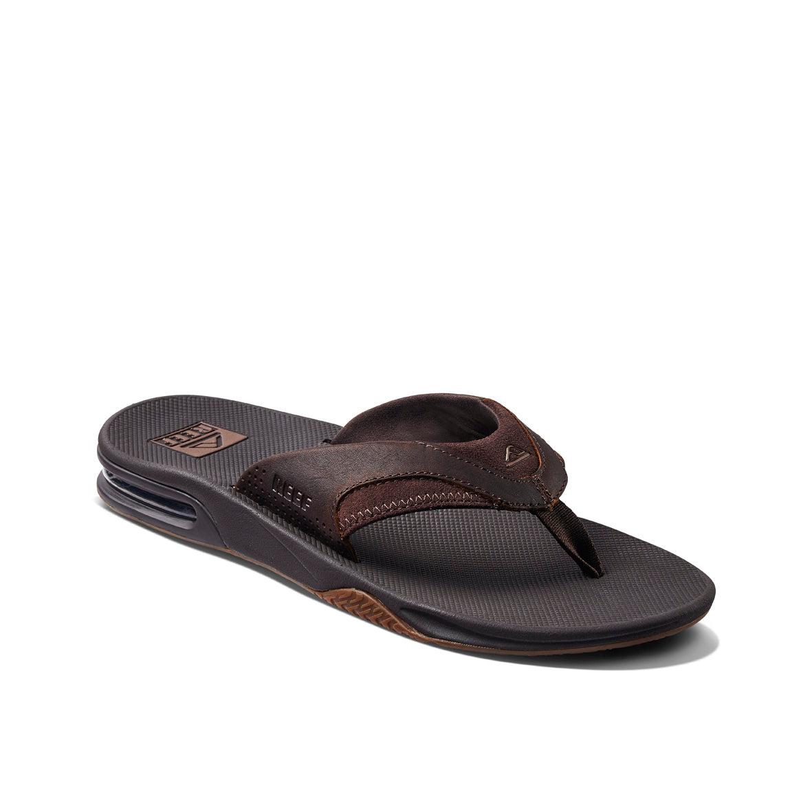 Mens Leather Fanning-Dark Brown | MENS SANDALS | REEF