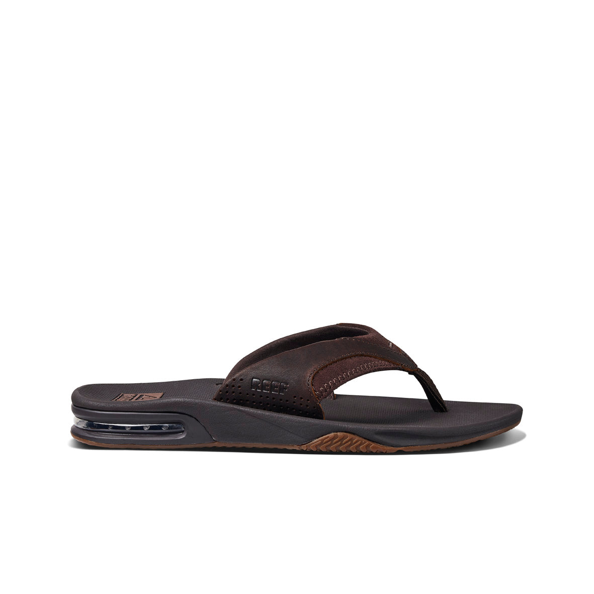 Mens Leather Fanning-Dark Brown | MENS SANDALS | REEF