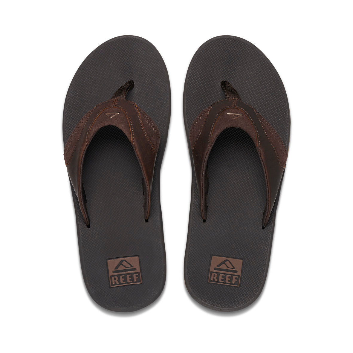 Mens Leather Fanning-Dark Brown | MENS SANDALS | REEF