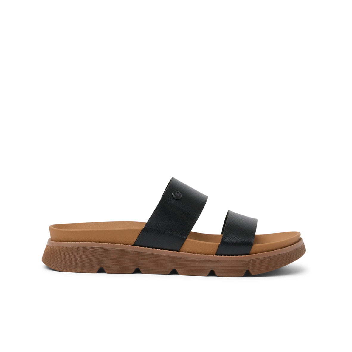 Womens Vista Luxe Thea - Black / Tan | WOMENS SLIDES | REEF