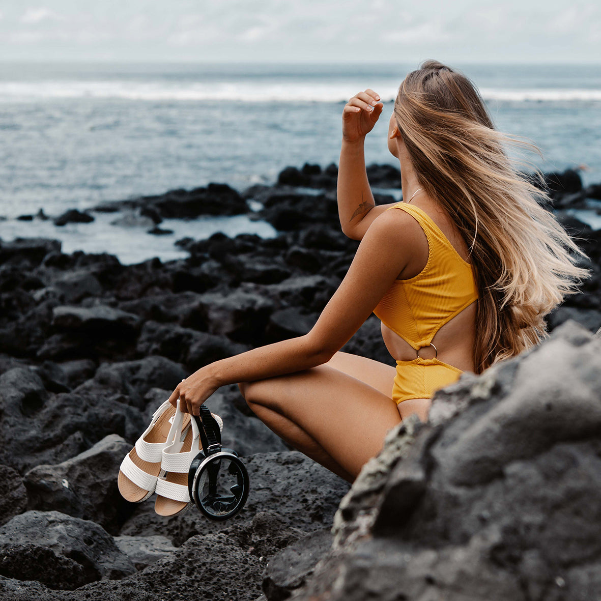 Womens Water Vista - White/Tan | WOMENS SLIDES | REEF