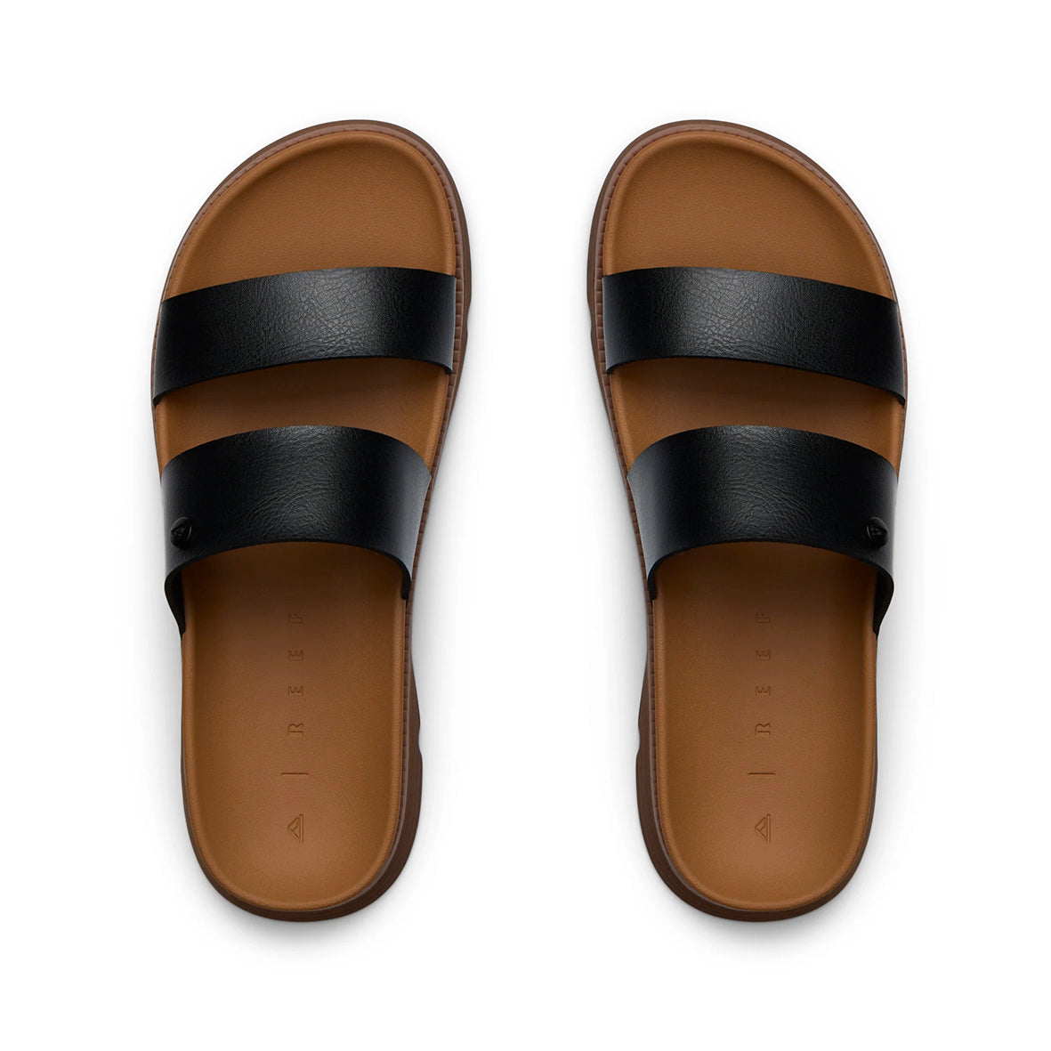 Womens Vista Luxe Thea - Black / Tan | WOMENS SLIDES | REEF