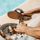 Mens Fanning-Black/Silver | MENS SANDALS | REEF