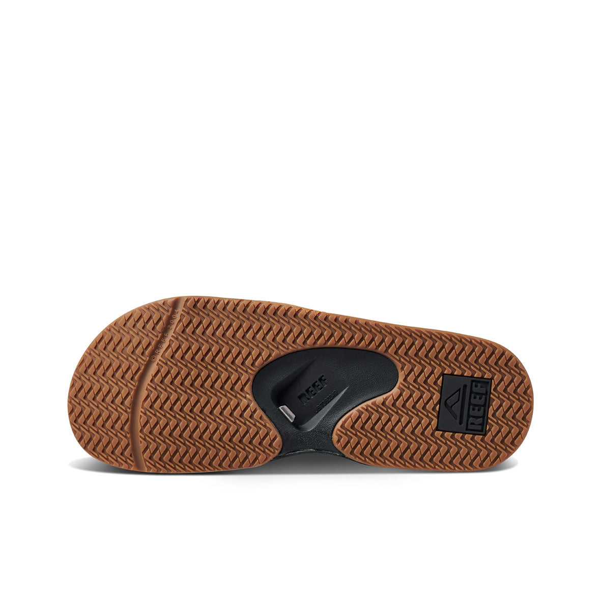 Mens Fanning Slide-Black/Silver | MENS SLIDES | REEF