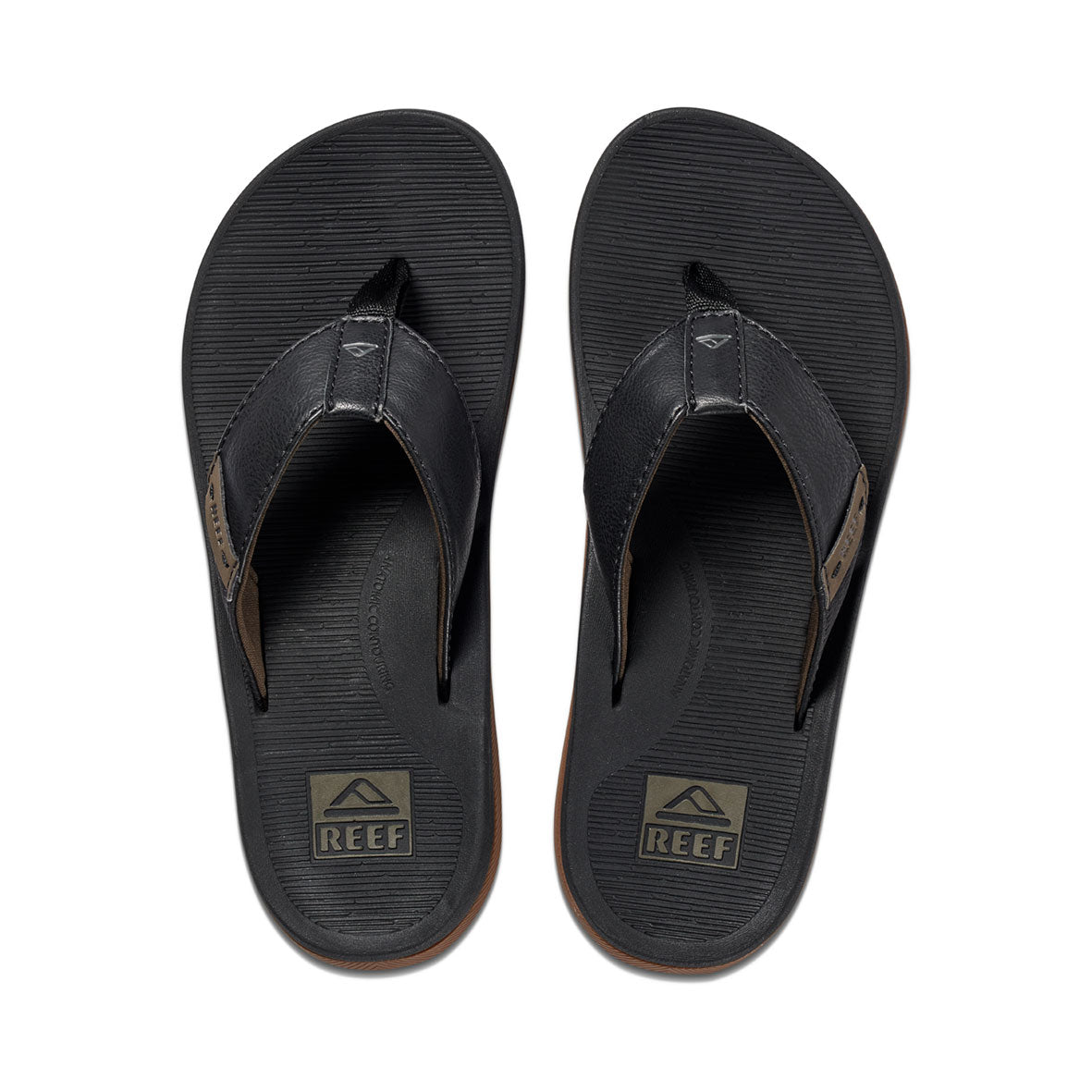 Mens Santa Ana - Black | MENS SANDALS | REEF