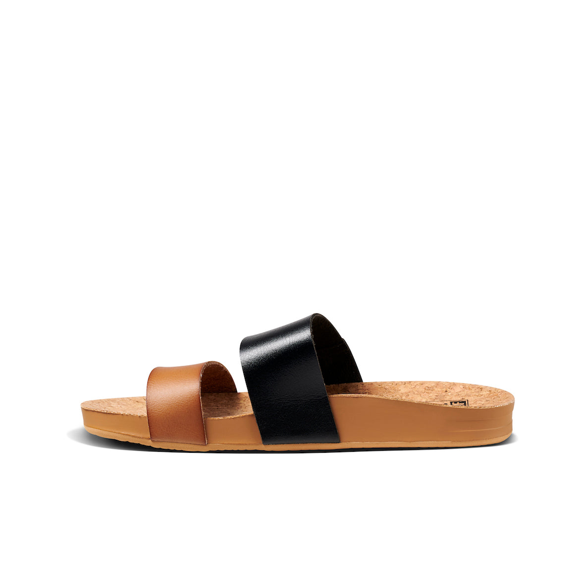 Womens Cushion Vista - Black Duo | WOMENS SLIDES | REEF