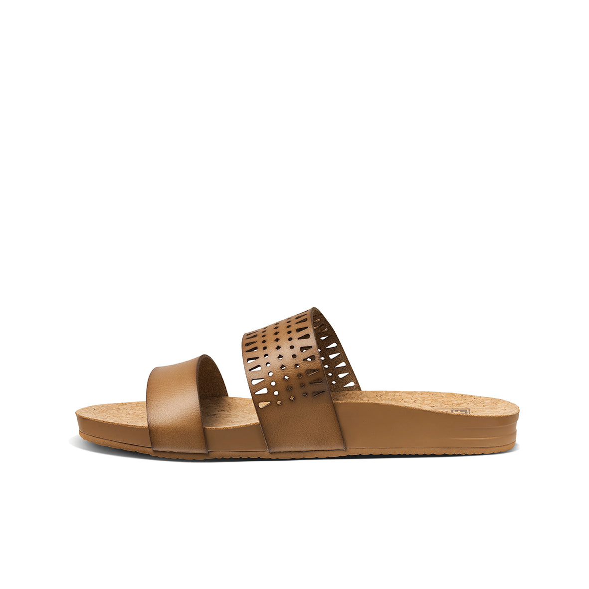 Womens Cushion Vista Perforated-Coffee | WOMENS SLIDES | REEF