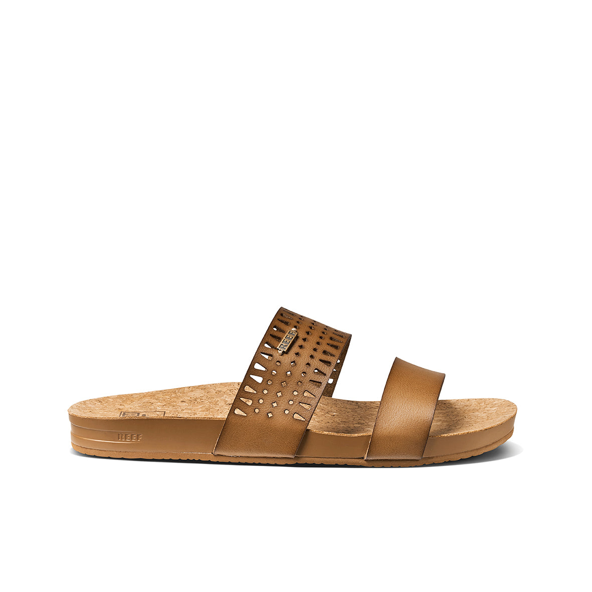 Womens Cushion Vista Perforated-Coffee | WOMENS SLIDES | REEF