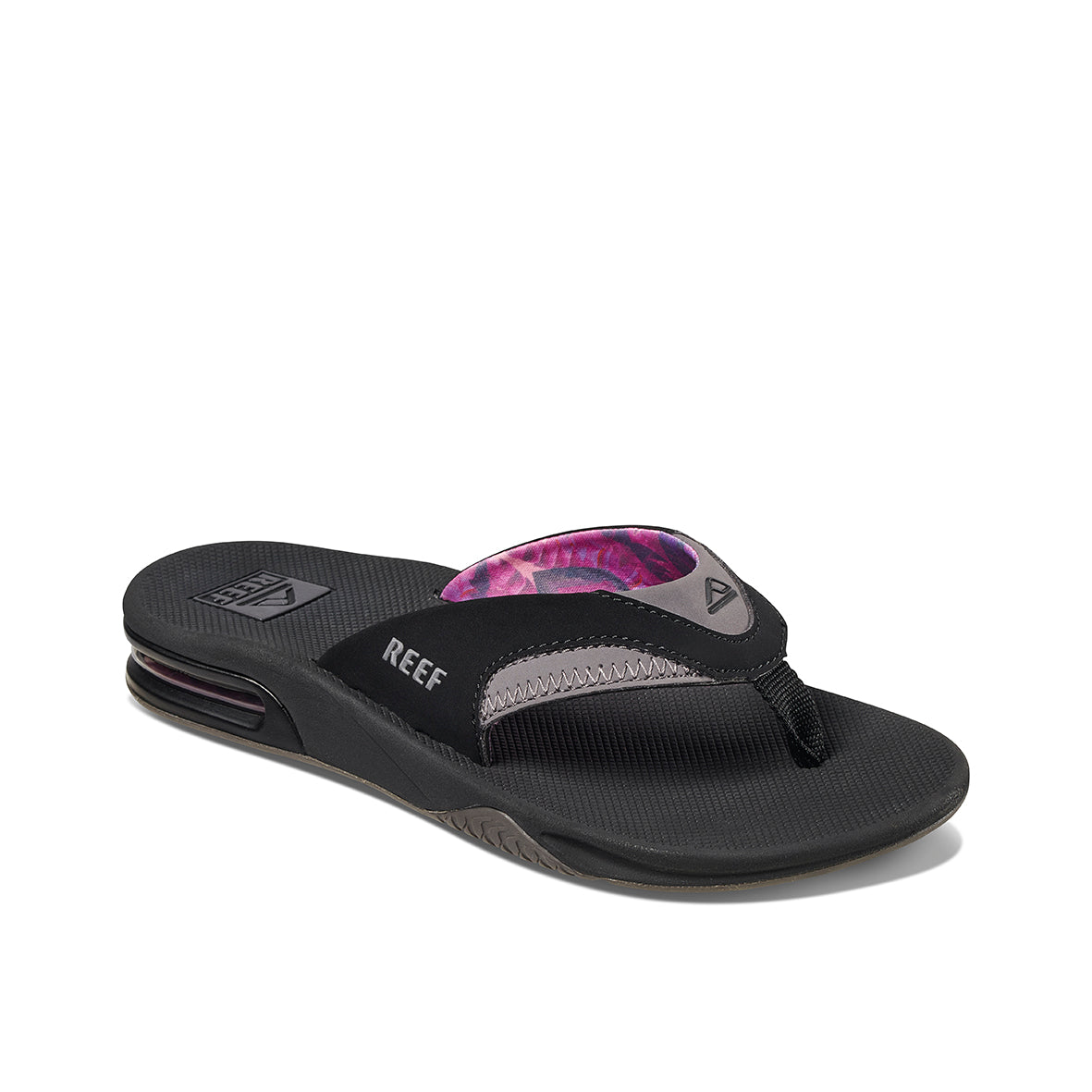 Womens Fanning - Black/Grey | WOMENS SANDALS | REEF