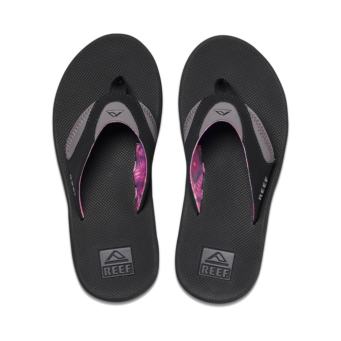 Womens Fanning - Black/Grey | WOMENS SANDALS | REEF