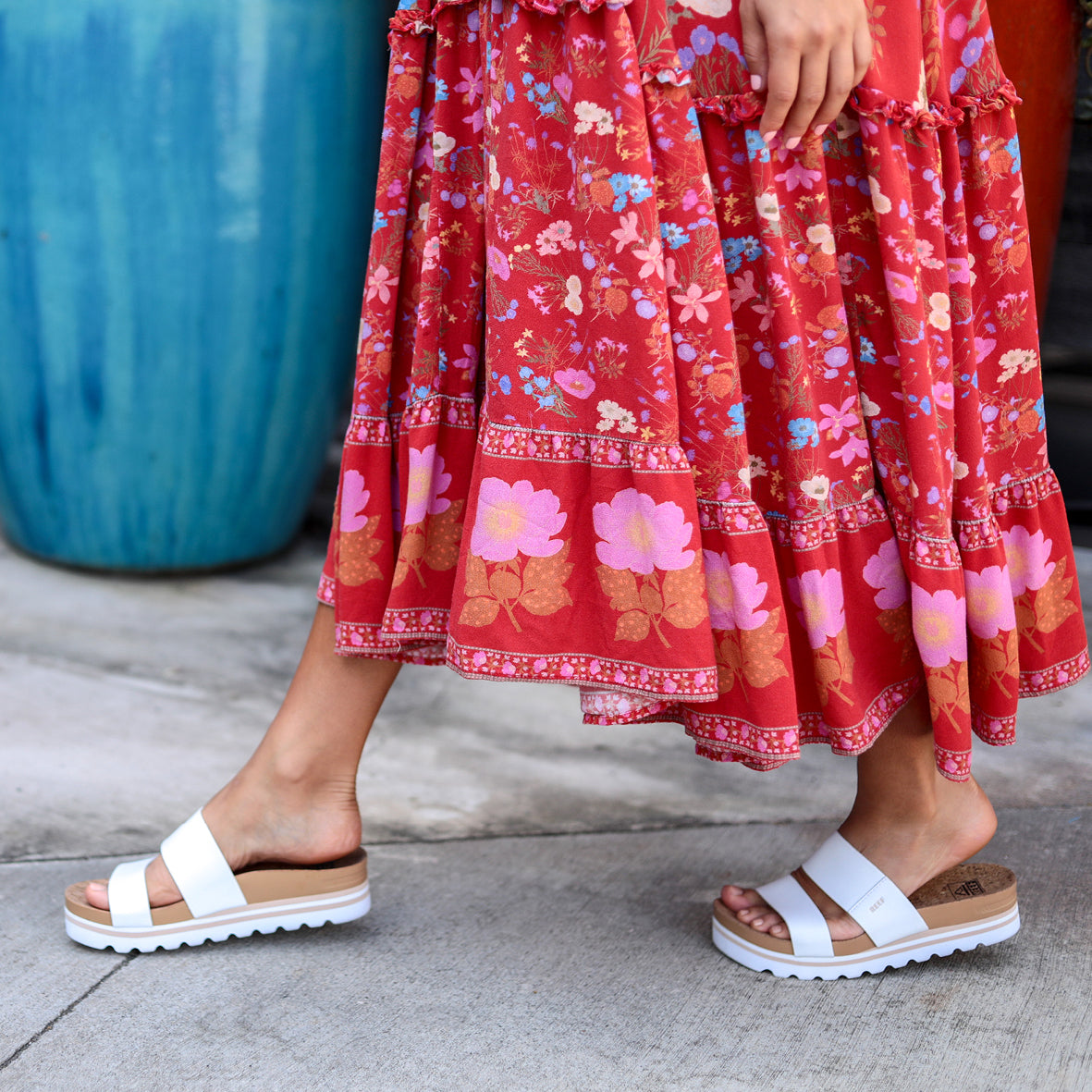 Womens Cushion Vista Hi - Cloud | WOMENS SLIDES | REEF