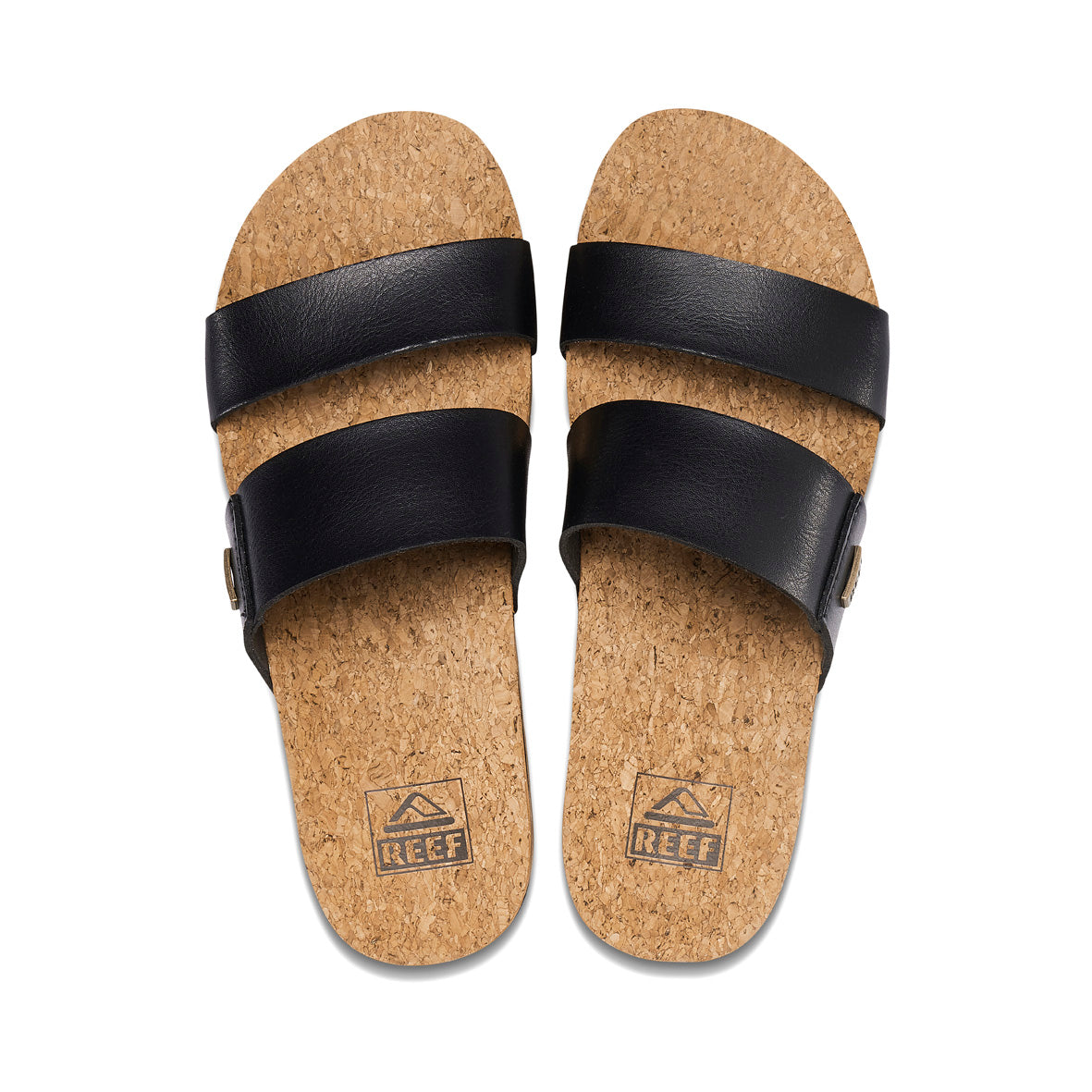 Womens Cushion Vista Higher - Black | WOMENS SLIDES | REEF A