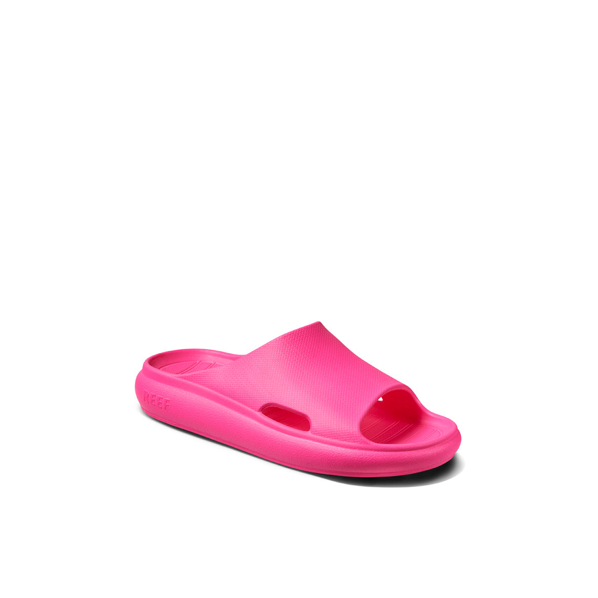 hot pink yeezy slides