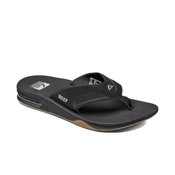 Mens Fanning-Black/Silver | MENS SANDALS | REEF